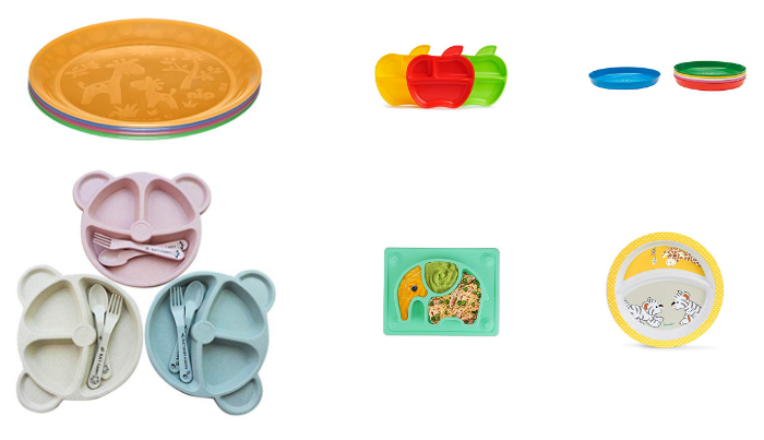 Babylovit BPA-freier und Rutschfester Kinder Teller geprüfter Babyteller 