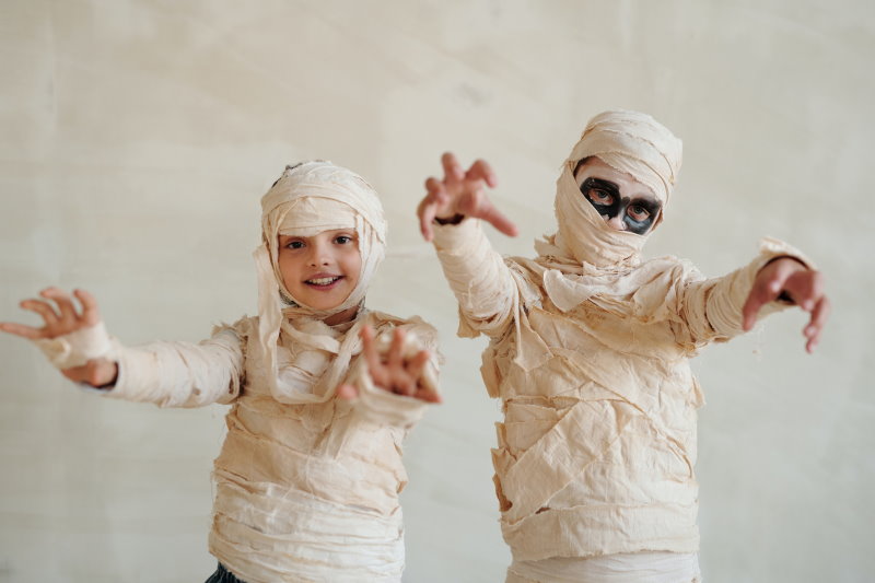 Das Mumien Halloween Kostüm für Kinder